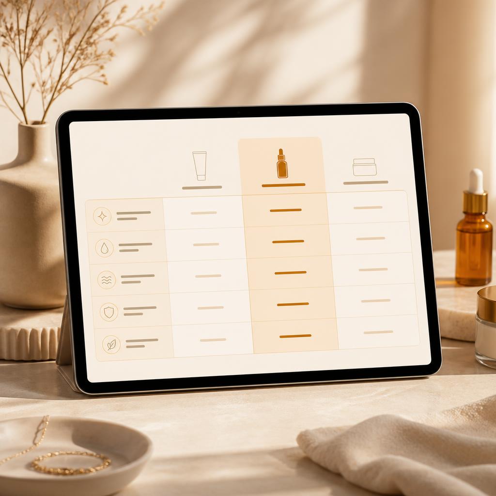 Manual da Acne na SOP aberto em um tablet